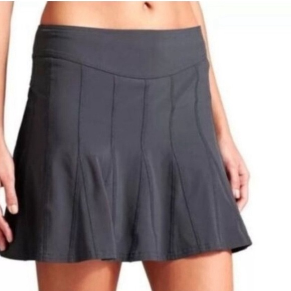 Athleta Black Wear About Tall Pleated Skort, 10 - Picture 3 of 10